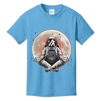 Algorand ALGO Coin Cryptocurrency Yogo Astronaut Kids T-Shirt