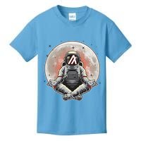 Algorand ALGO Coin Cryptocurrency Yogo Astronaut Kids T-Shirt