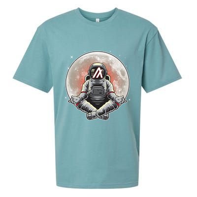 Algorand ALGO Coin Cryptocurrency Yogo Astronaut Sueded Cloud Jersey T-Shirt