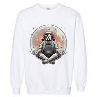 Algorand ALGO Coin Cryptocurrency Yogo Astronaut Garment-Dyed Sweatshirt