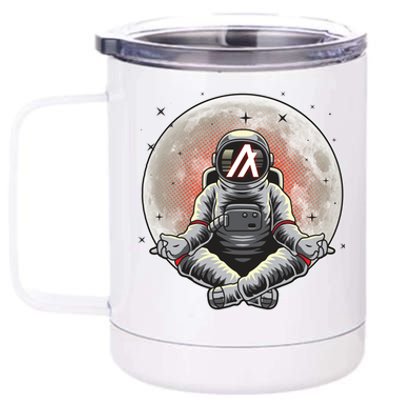 Algorand ALGO Coin Cryptocurrency Yogo Astronaut 12 oz Stainless Steel Tumbler Cup