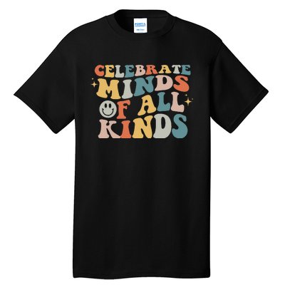 Autism Awareness Celebrate Minds Of All Kinds Neurodiversity  Tall T-Shirt