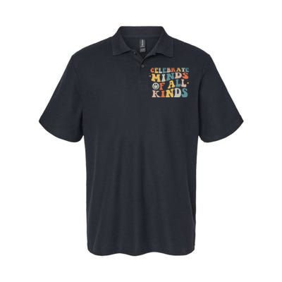 Autism Awareness Celebrate Minds Of All Kinds Neurodiversity  Softstyle Adult Sport Polo