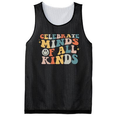 Autism Awareness Celebrate Minds Of All Kinds Neurodiversity  Mesh Reversible Basketball Jersey Tank