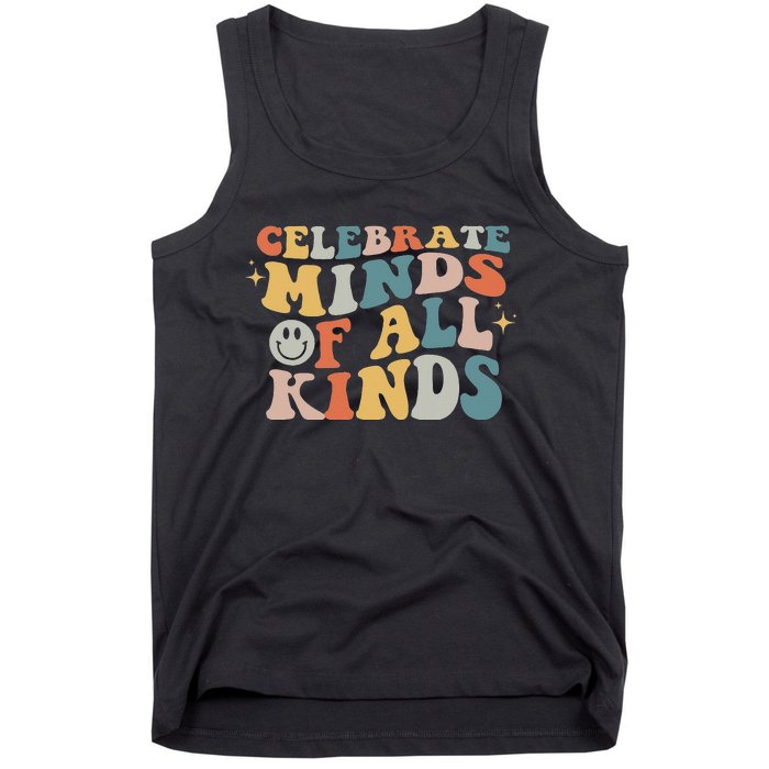 Autism Awareness Celebrate Minds Of All Kinds Neurodiversity  Tank Top