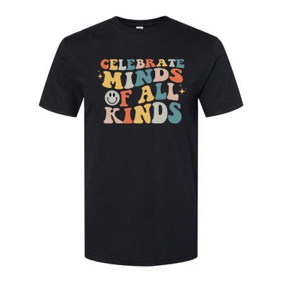 Autism Awareness Celebrate Minds Of All Kinds Neurodiversity  Softstyle CVC T-Shirt