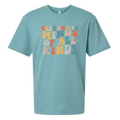 Autism Awareness Celebrate Minds Of All Kinds Neurodiversity  Sueded Cloud Jersey T-Shirt