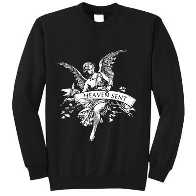 Angel Aesthetic Cherub Vintage Trendy 2000s Heaven Sent Sweatshirt
