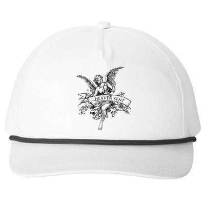 Angel Aesthetic Cherub Vintage Trendy 2000s Heaven Sent Snapback Five-Panel Rope Hat