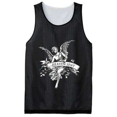 Angel Aesthetic Cherub Vintage Trendy 2000s Heaven Sent Mesh Reversible Basketball Jersey Tank