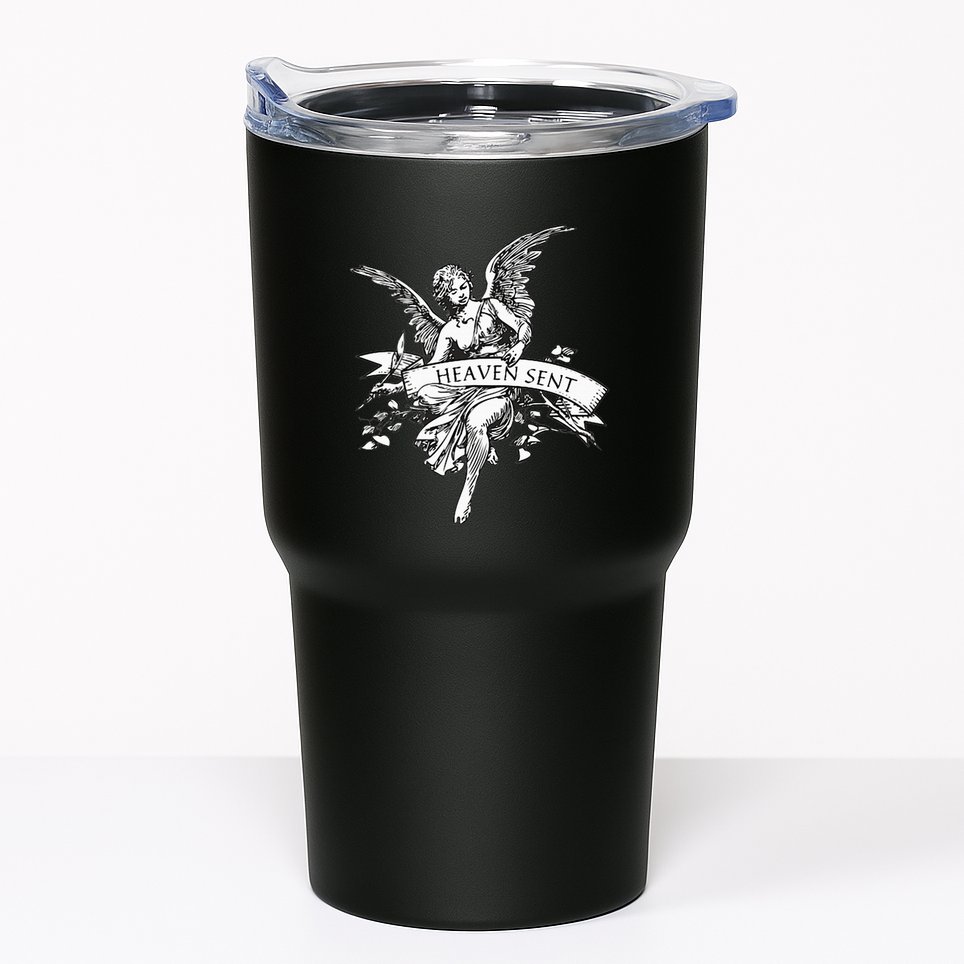 Angel Aesthetic Cherub Vintage Trendy 2000s Heaven Sent Tumbler