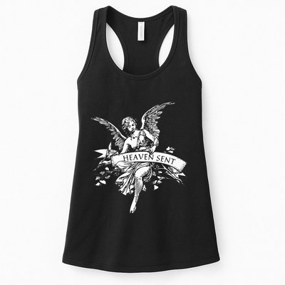Angel Aesthetic Cherub Vintage Trendy 2000s Heaven Sent Womens Tank Top