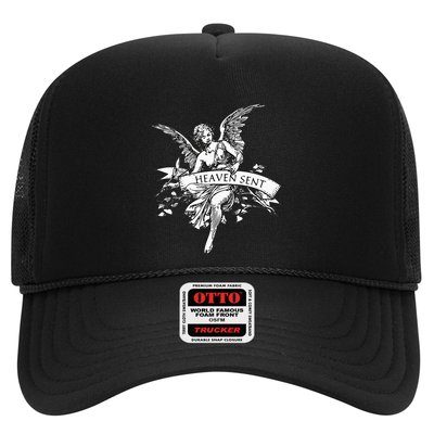 Angel Aesthetic Cherub Vintage Trendy 2000s Heaven Sent Trucker Hat