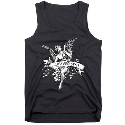 Angel Aesthetic Cherub Vintage Trendy 2000s Heaven Sent Tank Top
