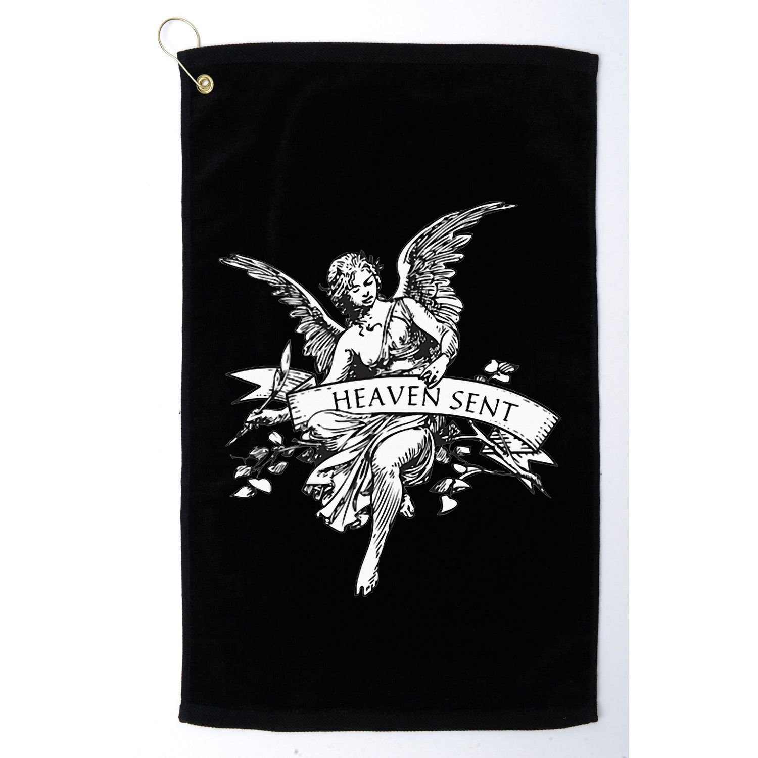 Angel Aesthetic Cherub Vintage Trendy 2000s Heaven Sent Golf Towel