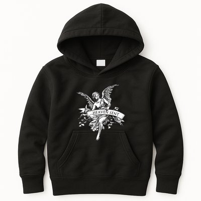Angel Aesthetic Cherub Vintage Trendy 2000s Heaven Sent Kids Hoodie