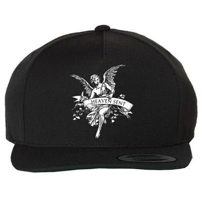 Angel Aesthetic Cherub Vintage Trendy 2000s Heaven Sent Wool Snapback Cap