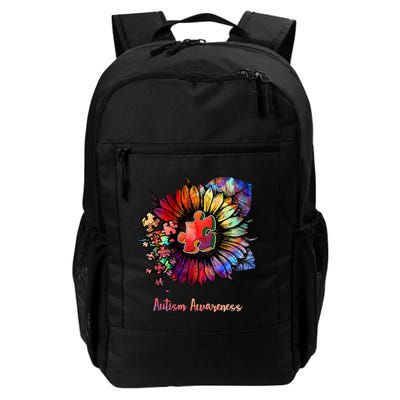 Autism Awareness Colorful Sunflower Backpack