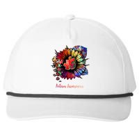 Autism Awareness Colorful Sunflower Snapback Five-Panel Rope Hat