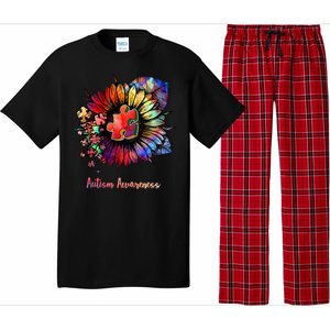 Autism Awareness Colorful Sunflower Pajama Set