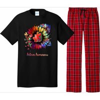 Autism Awareness Colorful Sunflower Pajama Set