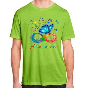 Autism Awareness Colorful Butterfly Adult ChromaSoft Performance T-Shirt