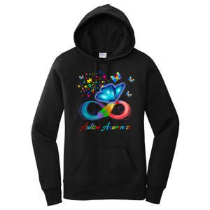 Autism Awareness Colorful Butterfly Women's Pullover Hoodie