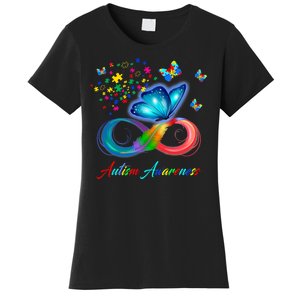 Autism Awareness Colorful Butterfly Women's T-Shirt