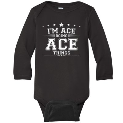 Ace Baby Long Sleeve Bodysuit