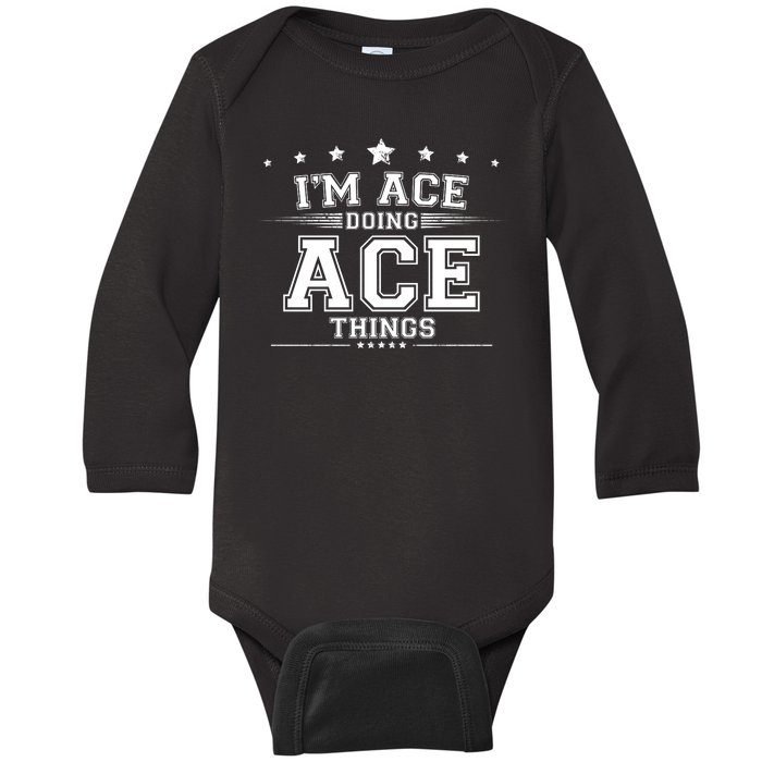 Ace Baby Long Sleeve Bodysuit