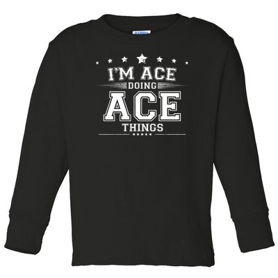 Ace Toddler Long Sleeve Shirt