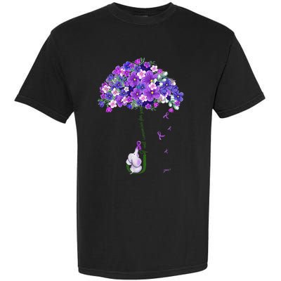 Alzheimer Awareness Cute Elephant I Will Remember For You Garment-Dyed Heavyweight T-Shirt