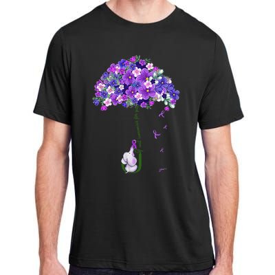 Alzheimer Awareness Cute Elephant I Will Remember For You Adult ChromaSoft Performance T-Shirt