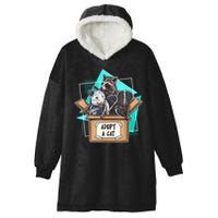 Adopt A Cat Raccoon Opossum SKunk StreetCat Trash Panda Hooded Wearable Blanket