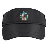 Adopt A Cat Raccoon Opossum SKunk StreetCat Trash Panda Adult Drive Performance Visor