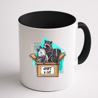 Adopt A Cat Raccoon Opossum SKunk StreetCat Trash Panda Mug