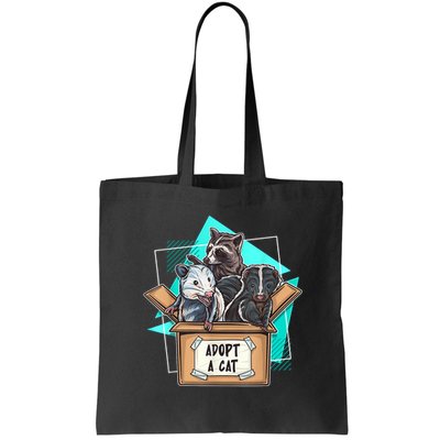 Adopt A Cat Raccoon Opossum SKunk StreetCat Trash Panda Bag