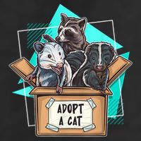 Adopt A Cat Raccoon Opossum SKunk StreetCat Trash Panda Tumbler