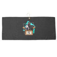 Adopt A Cat Raccoon Opossum SKunk StreetCat Trash Panda Large Microfiber Waffle Golf Towel