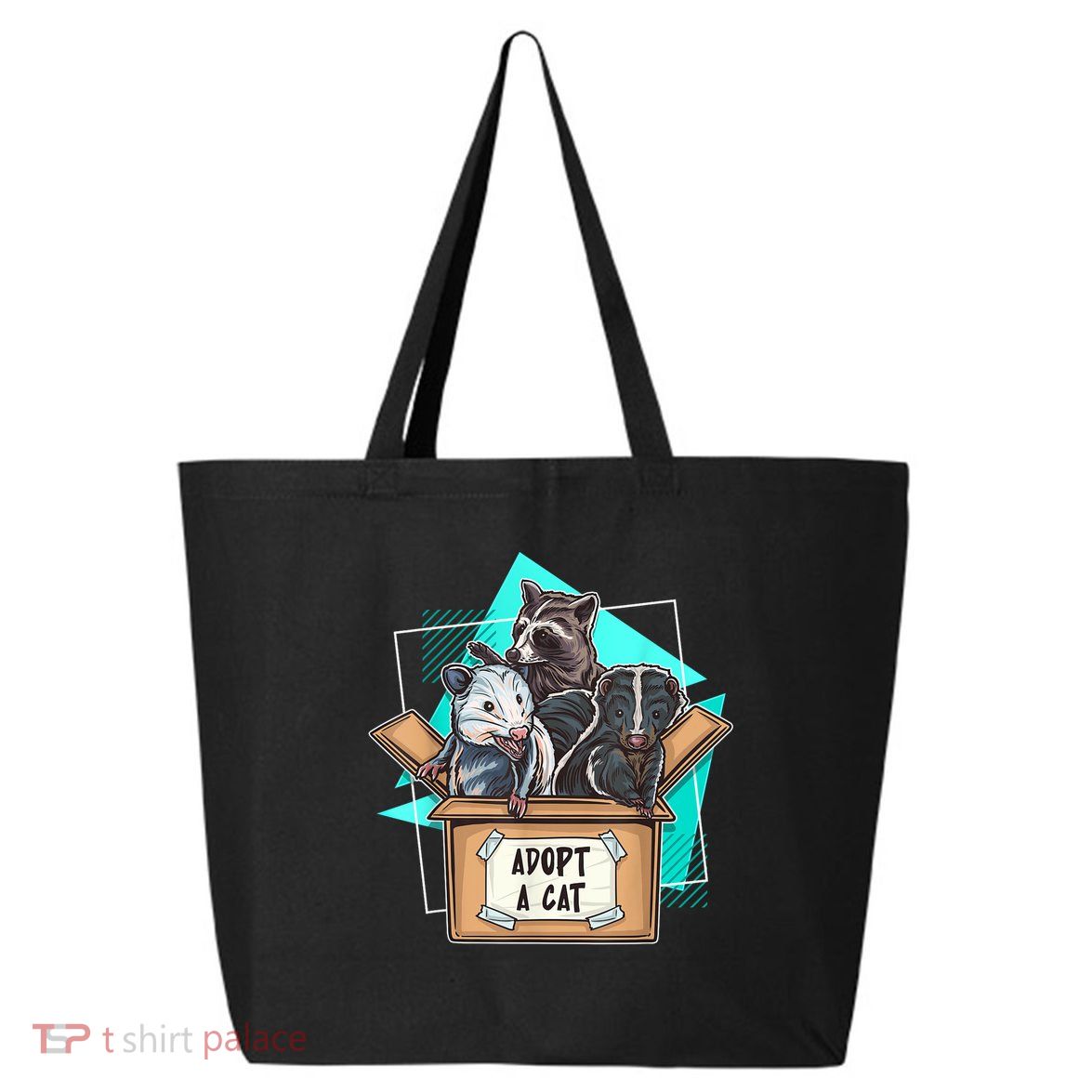 Adopt A Cat Raccoon Opossum SKunk StreetCat Trash Panda 25L Jumbo Tote