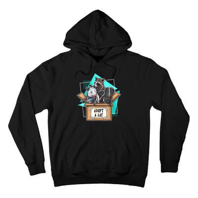 Adopt A Cat Raccoon Opossum SKunk StreetCat Trash Panda Tall Hoodie