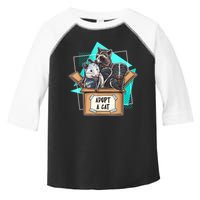 Adopt A Cat Raccoon Opossum SKunk StreetCat Trash Panda Toddler Fine Jersey T-Shirt