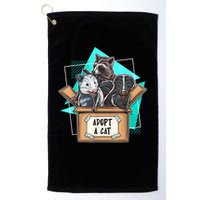 Adopt A Cat Raccoon Opossum SKunk StreetCat Trash Panda Golf Towel
