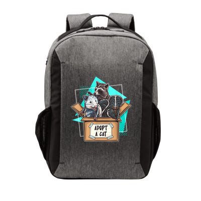 Adopt A Cat Raccoon Opossum SKunk StreetCat Trash Panda Vector Backpack
