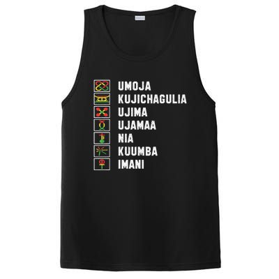 African American Christmas Kwanzaa Seven Principles PosiCharge Competitor Tank