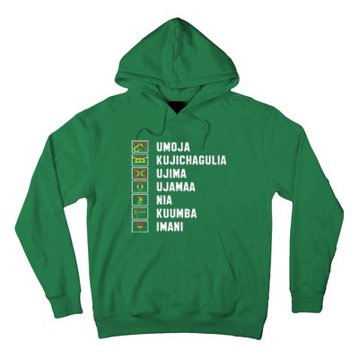 African American Christmas Kwanzaa Seven Principles Hoodie