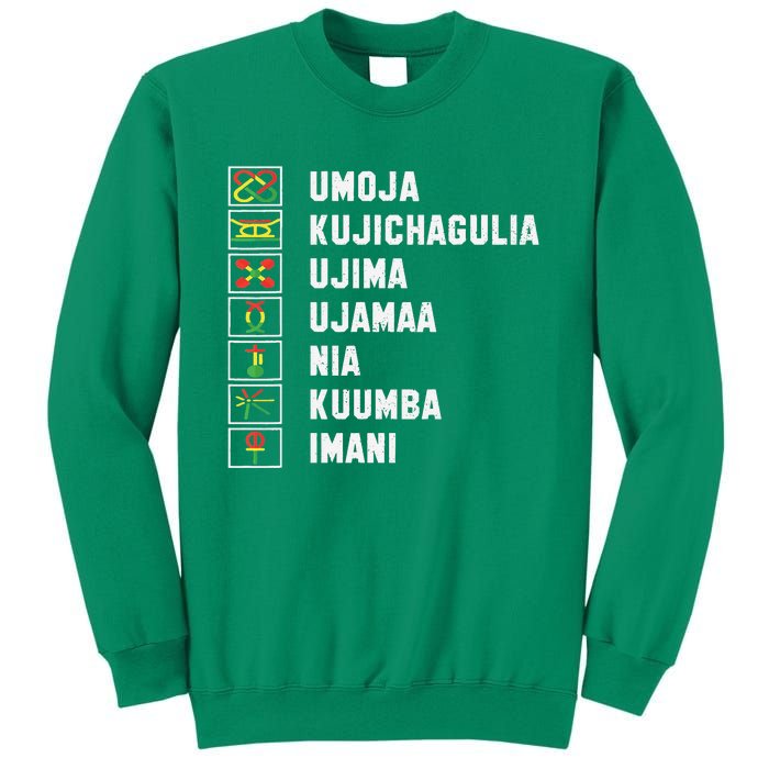 African American Christmas Kwanzaa Seven Principles Sweatshirt