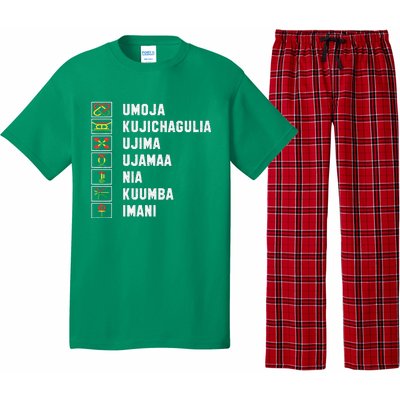 African American Christmas Kwanzaa Seven Principles Pajama Set