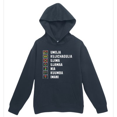 African American Christmas Kwanzaa Seven Principles Urban Pullover Hoodie