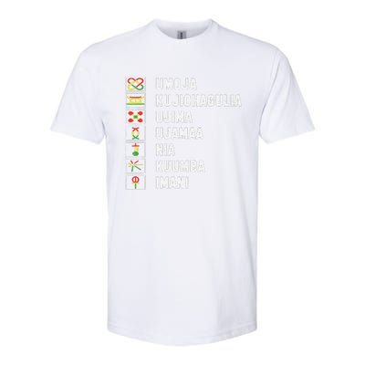 African American Christmas Kwanzaa Seven Principles Softstyle CVC T-Shirt